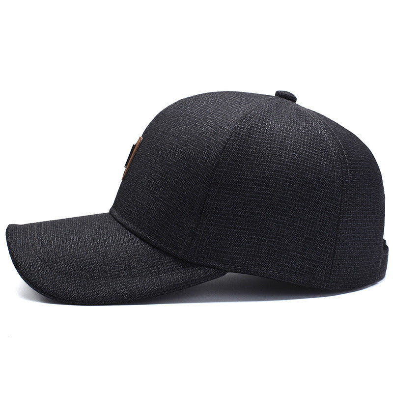 Men's Casual Textured Baseball Cap Bowlift