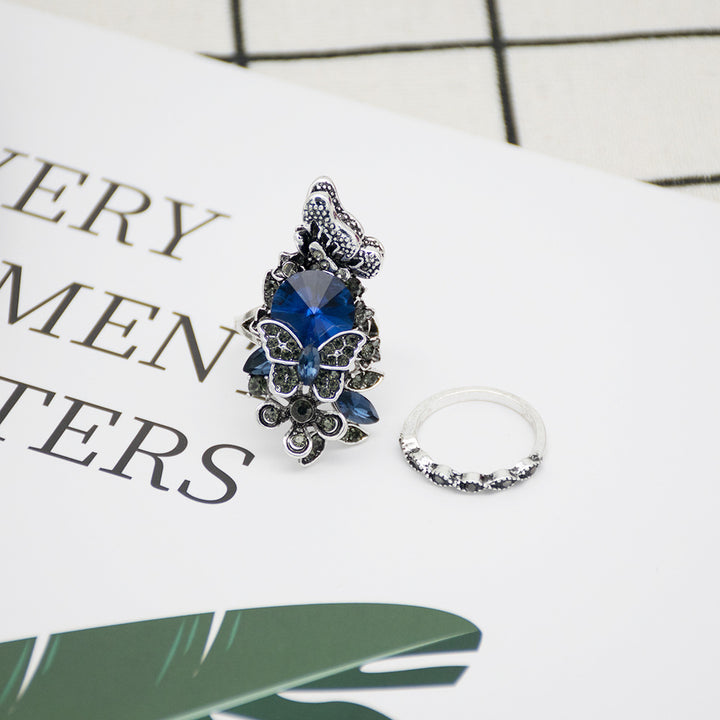 Elegant Leaf-Designed Adjustable Ring Bowlift