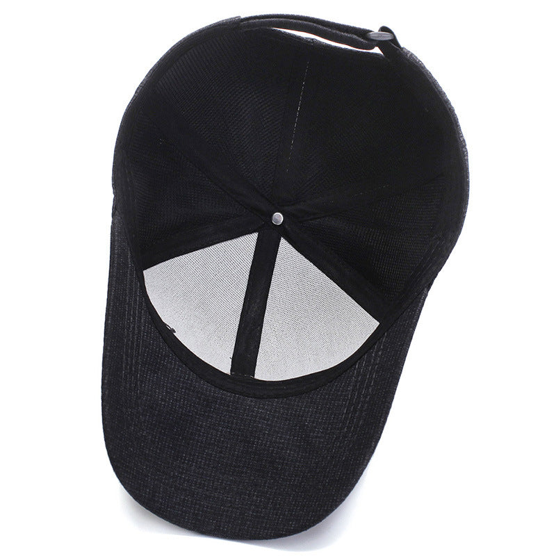 Men's Casual Textured Baseball Cap Bowlift