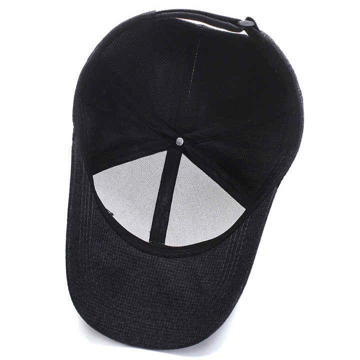 Men's Casual Textured Baseball Cap Bowlift