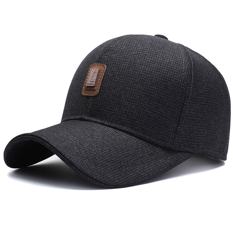 Men's Casual Textured Baseball Cap Bowlift