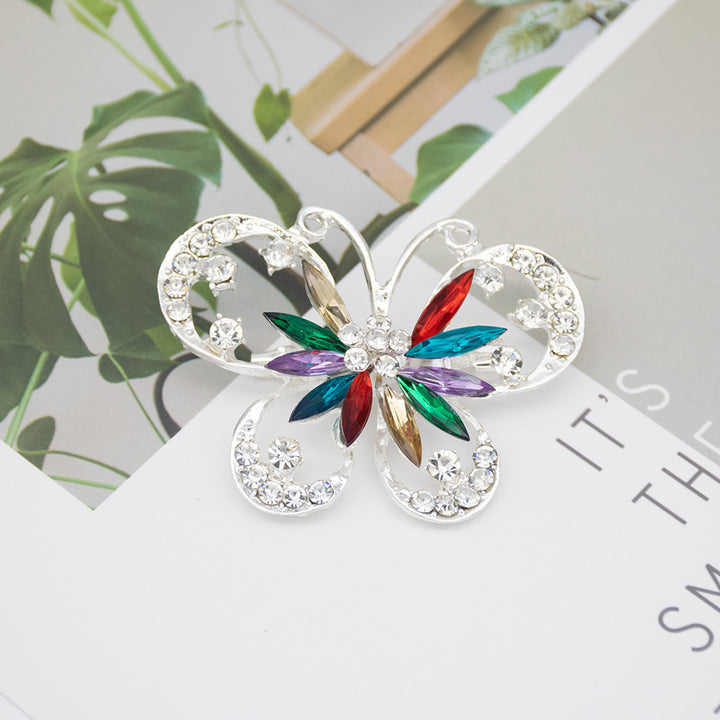 Colorful Butterfly Brooch Bowlift