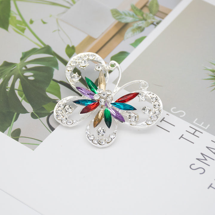 Colorful Butterfly Brooch Bowlift
