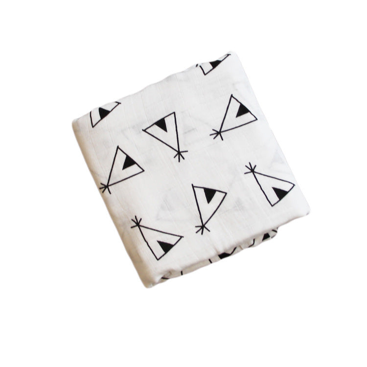 Soft Cotton Muslin Swaddle Blanket Bowlift