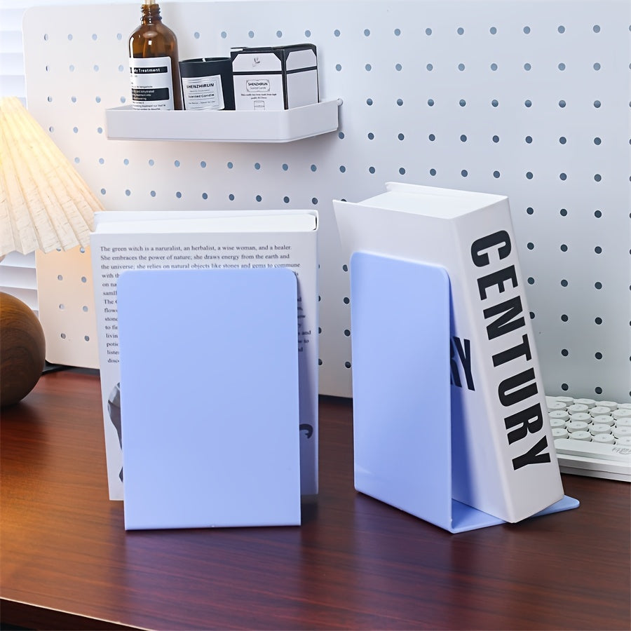 ClearStand - Elegant Transparent Bookends Set of 2 Bowlift