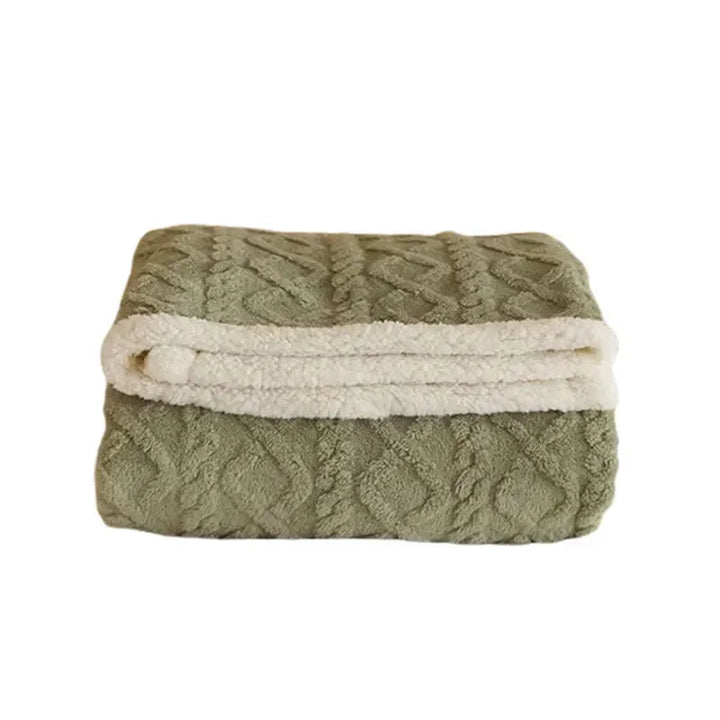 BowLift | Thick Lambswool Winter Fleece Blanket - LuxyCozy