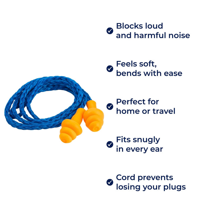 Noise Reduction – Soft Reusable Silicone – Hearing Protection At Work Sleep Study And Travel Bowlift