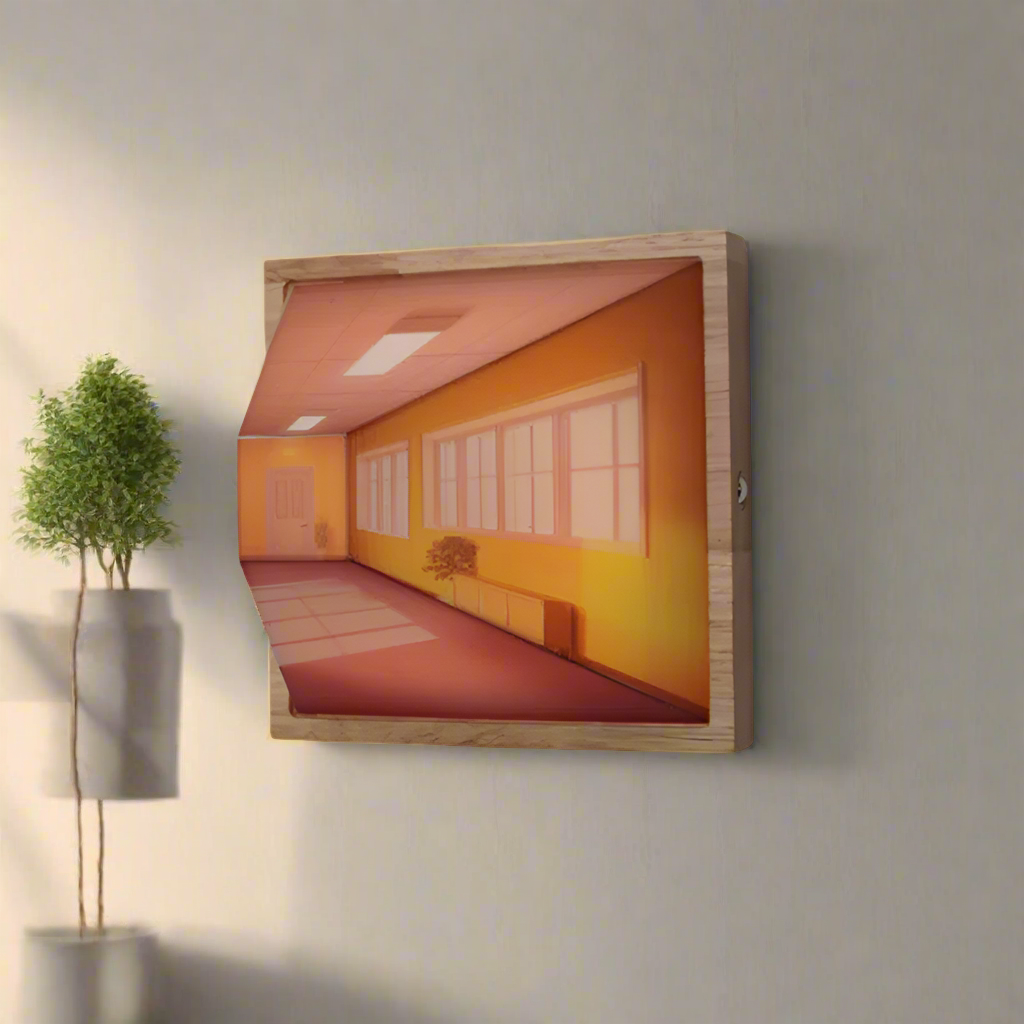 3D-Naked Eye Vision Wall Lamp | Stunning Wall Ambience | Bowlift