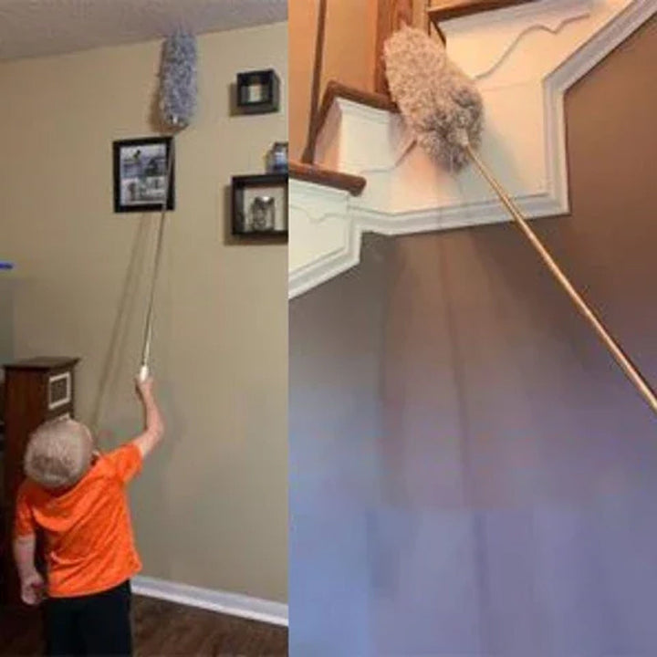 BowLift | Extendable washable curved microfiber duster