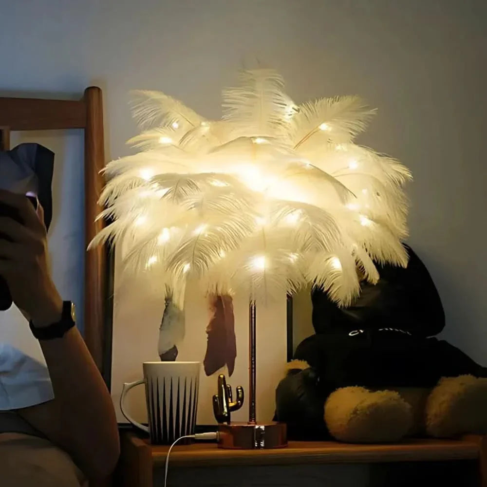 BowLift | LumaPalm Feather Palm Tree Lamp
