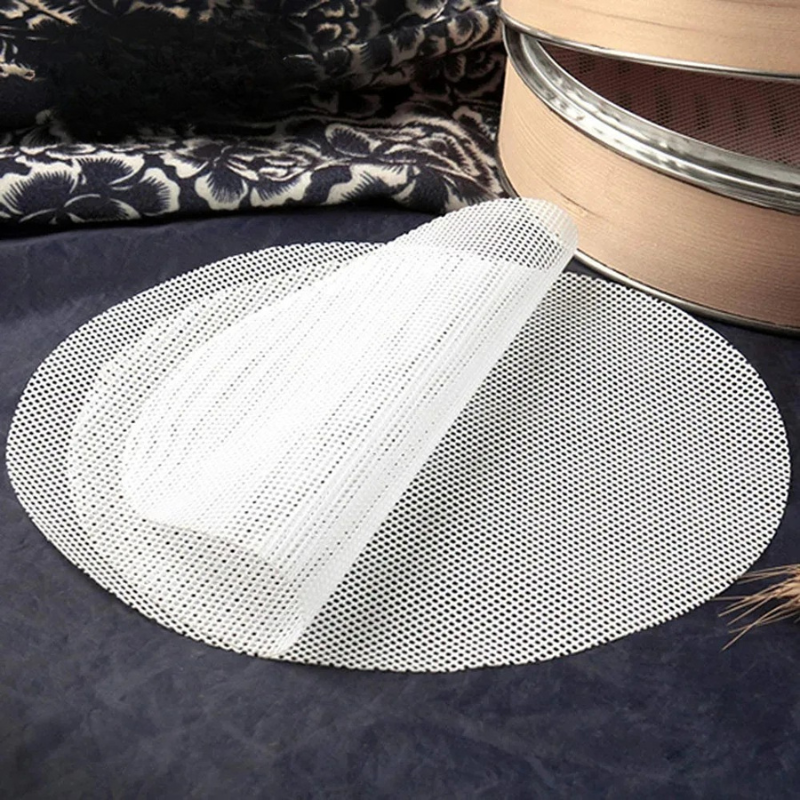 10Pcs Silicone Round Steamer Liners Non-stick Reusable Dehydrator Mats | Bowlift