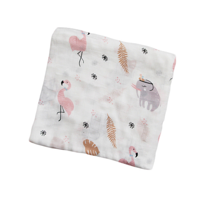 Organic Cotton Dinosaur Print Muslin Swaddle Bowlift