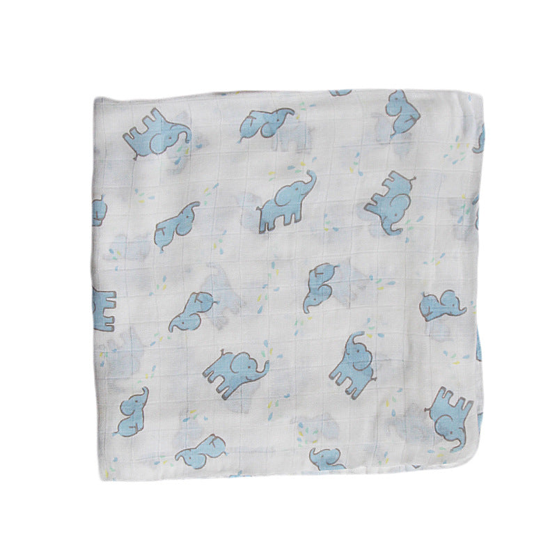 Organic Cotton Dinosaur Print Muslin Swaddle Bowlift