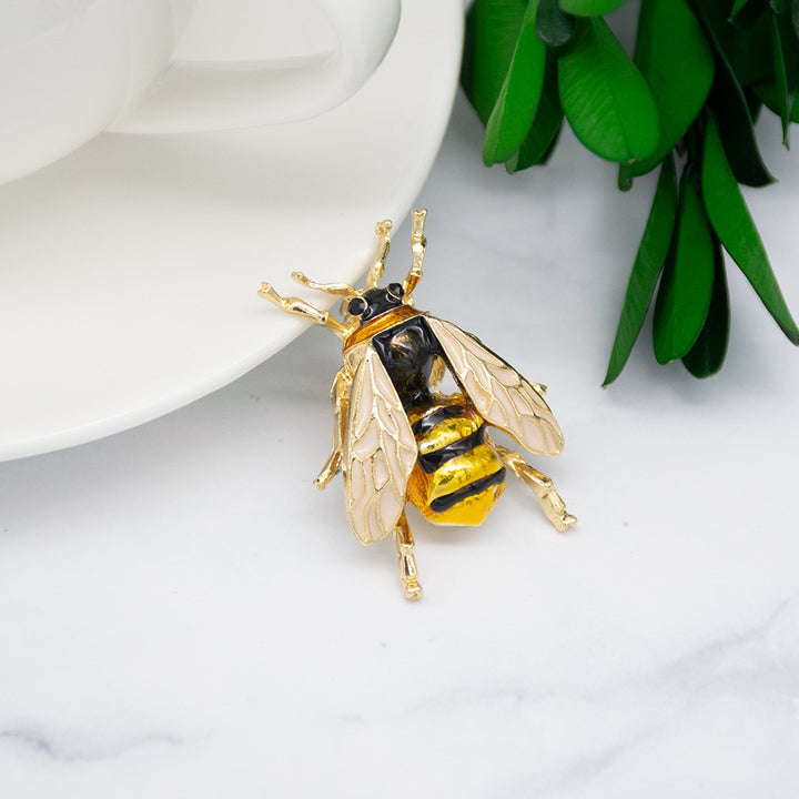 Artistic Insect-Inspired Brooch Bowlift