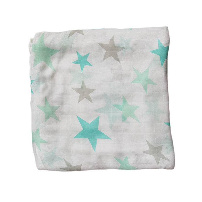 Organic Cotton Dinosaur Print Muslin Swaddle Bowlift