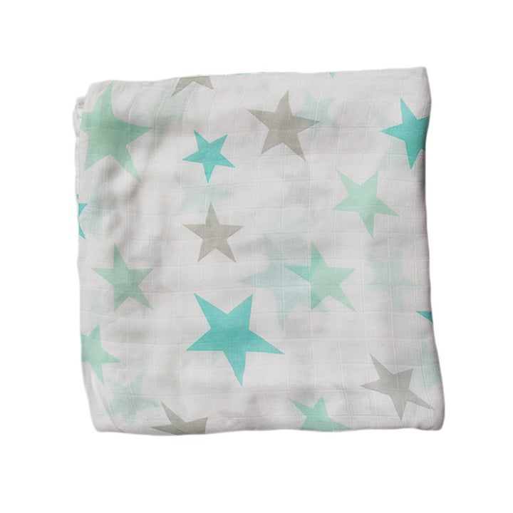 Organic Cotton Dinosaur Print Muslin Swaddle Bowlift