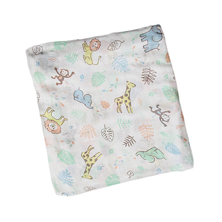 Organic Cotton Dinosaur Print Muslin Swaddle Bowlift
