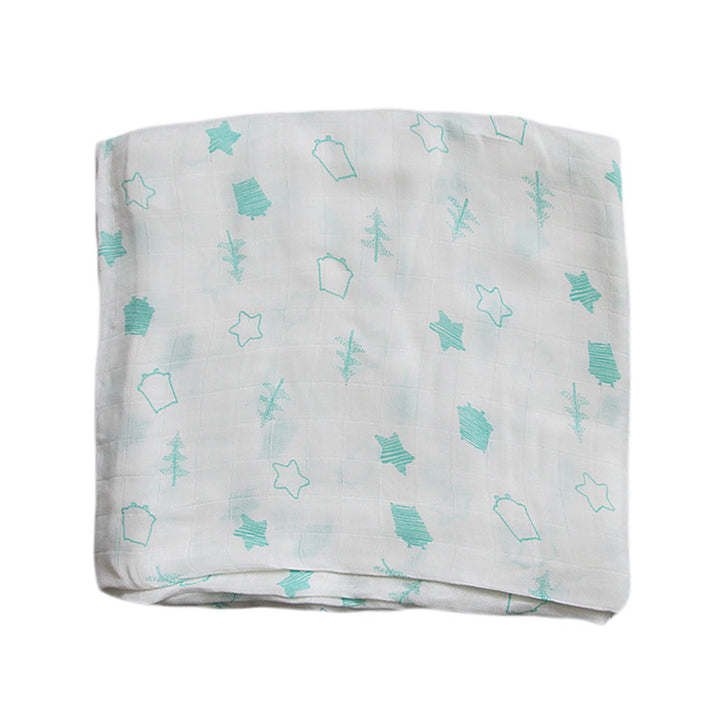 Organic Cotton Dinosaur Print Muslin Swaddle Bowlift