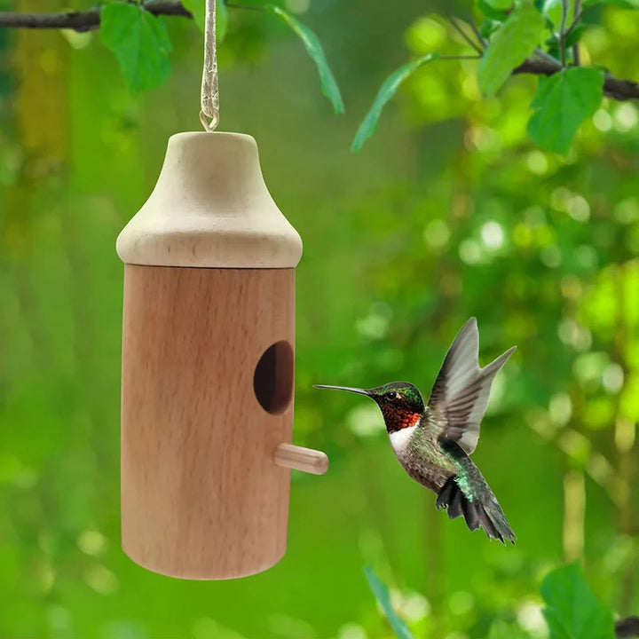 BowLift | Wooden Hummingbird House