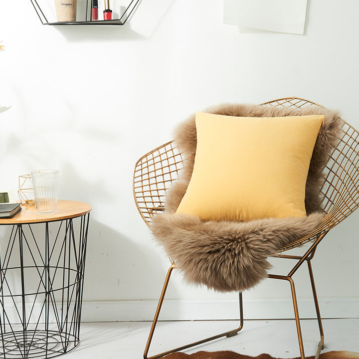 Cozy Faux Fur Decorative Throw Pillow