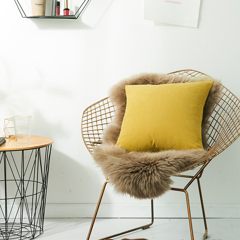 Cozy Faux Fur Decorative Throw Pillow
