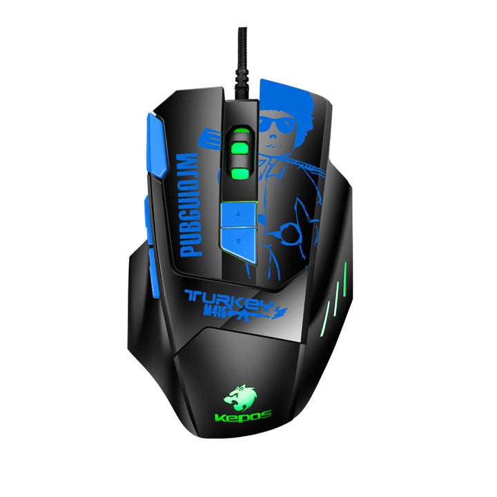 High-Precision Gaming Mouse with Adjustable DPI Settings Bowlift