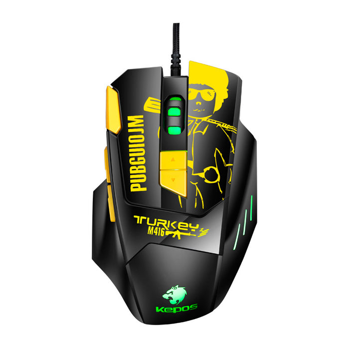 High-Precision Gaming Mouse with Adjustable DPI Settings Bowlift