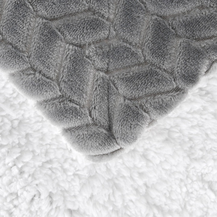 Women's cozy and warm fleece blanket with high collar Bowlift