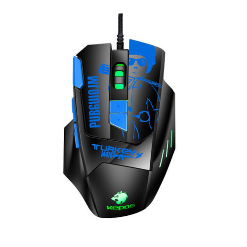 High-Precision Gaming Mouse with Adjustable DPI Settings Bowlift