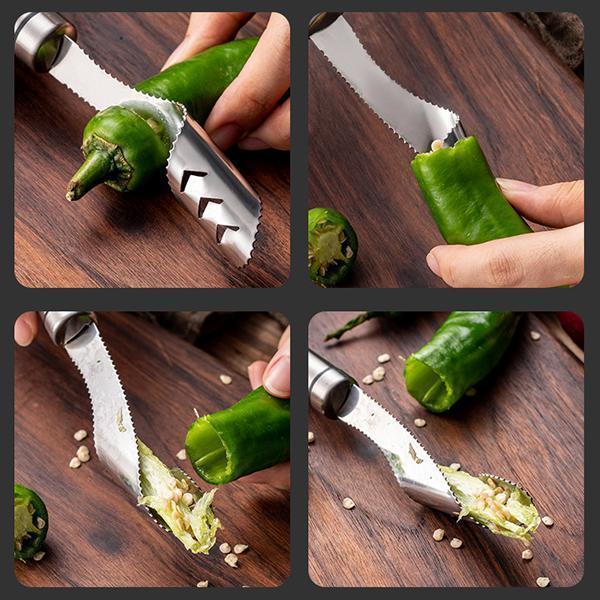 Stainless Steel Chili Corer Peppers Seed Remover | Bowlift