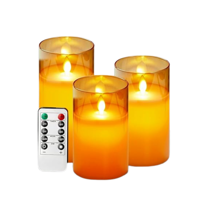 BowLift | LuxeLumen LED Candle Set | Elegant LED candles with remote control for atmospheric ambiance