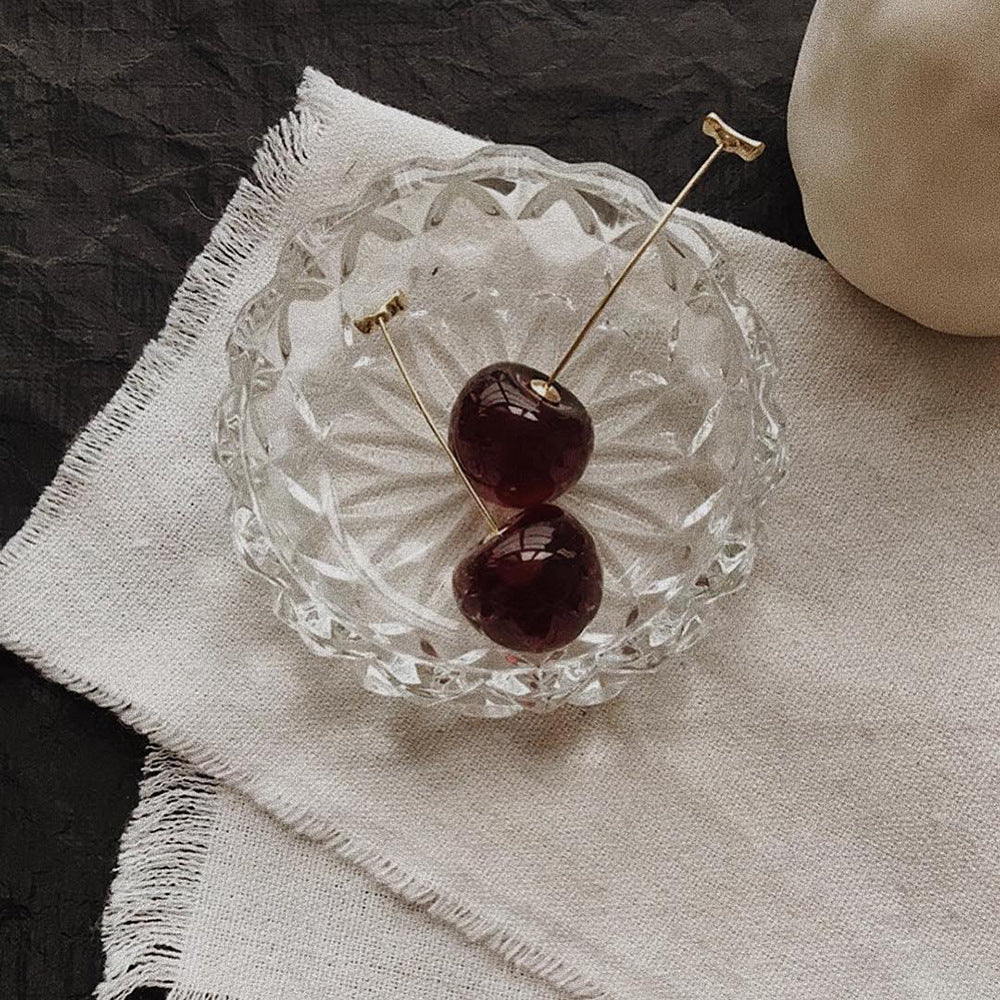Cherry-Inspired Decorative Earrings Bowlift