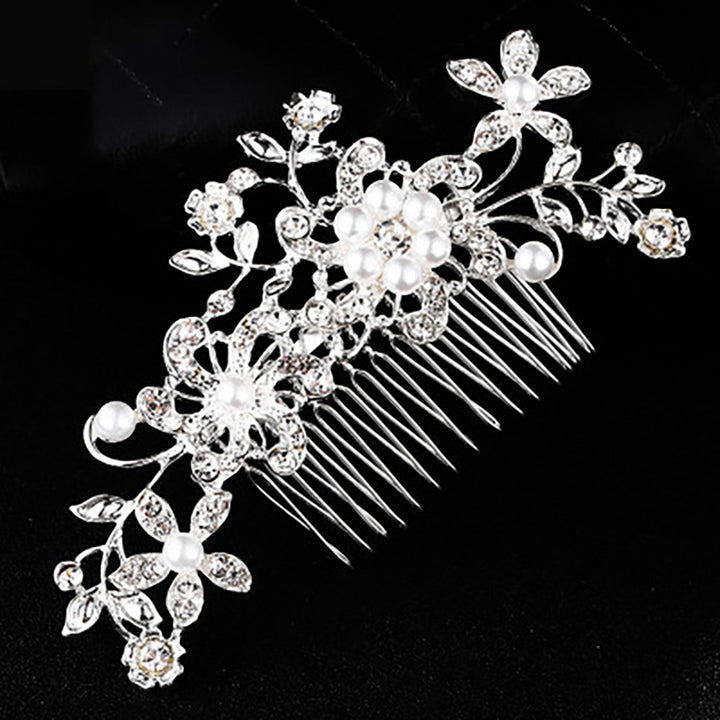 Floral Rhinestone Hair Comb Bowlift