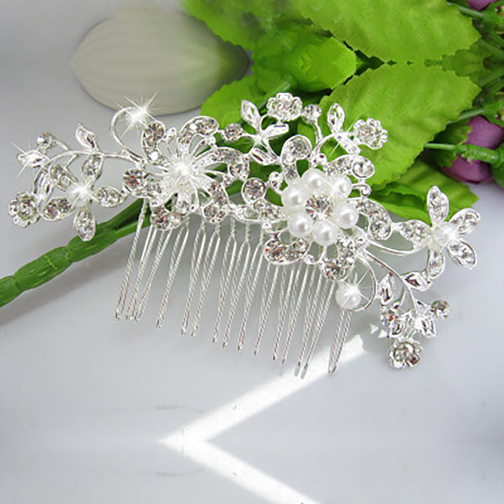 Floral Rhinestone Hair Comb Bowlift
