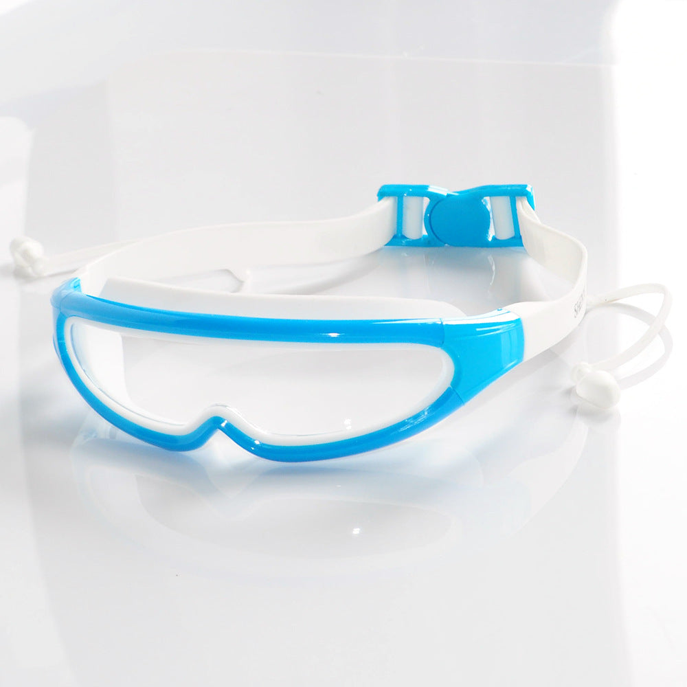 Sporty swimming goggles with adjustable wearing system Bowlift