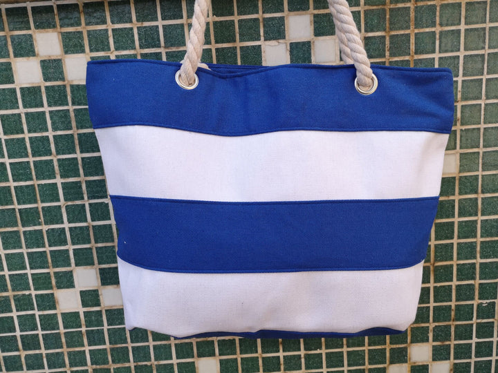 Stylish Beach Bag Made of Durable Canvas with Unique Rope Handle Bowlift