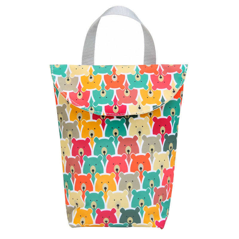 Funny Duck Motif Shopping Bag Bowlift