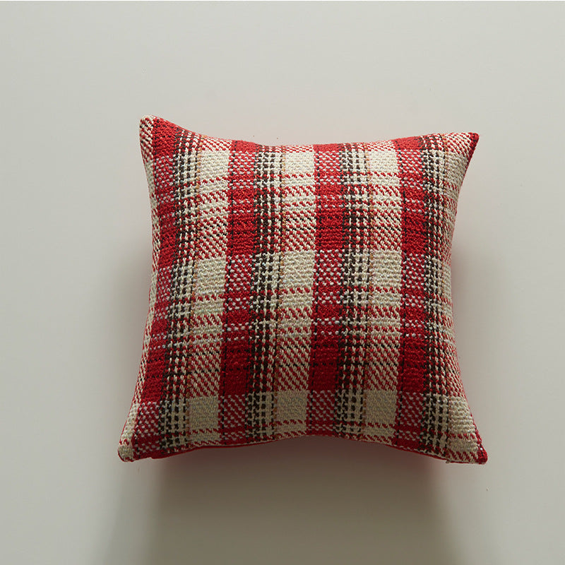 Cozy Plaid Accent Cushion