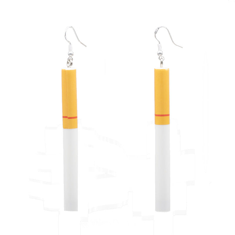 Playful Cigarette-Inspired Dangle Earrings Bowlift
