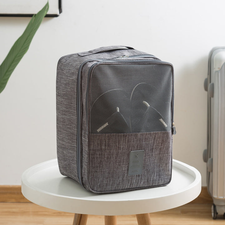 Dual Compartment Travel Shoe Organizer Bowlift