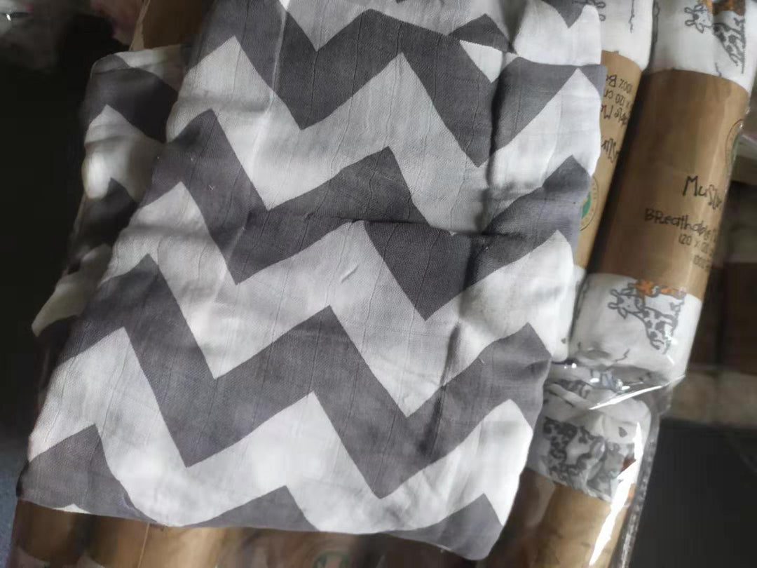 Soft Cotton Muslin Swaddle Blanket Bowlift