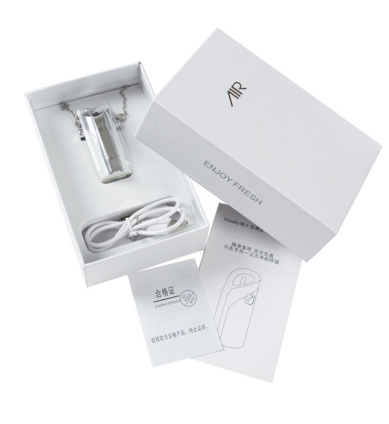 BowLift | Portable Wearable Negative Ion Air Purifier Necklace with Light Weight, Silent Operation, High Efficiency, Energy-saving Design and Simple Shape