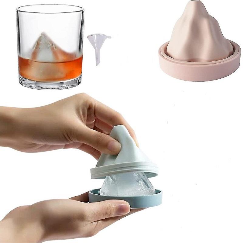 Reusable Silicone Snow Mountain Iceberg Ice Cube Mold with Lid | Bowlift