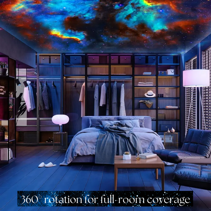BowLift | StellarVista™ | 360° Planetarium Galaxy Projector | Full-Room Coverage for Home Theater & Kids' Bedroom