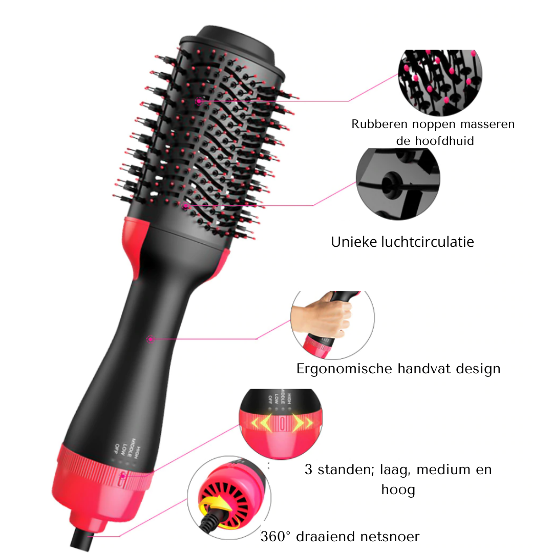 Mella ProStyle – 4-in-1 Haardroger en Stijltang Bowlift