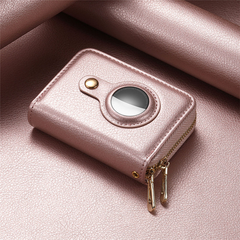 BowLift | Intelligent AirTag-Zip RFID Leather Wallet