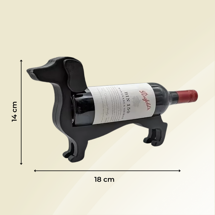BowLift | Wine Bottle Holder Dachshund CorkHound | Original Design | Sturdy & Decorative | For 375–500 ml