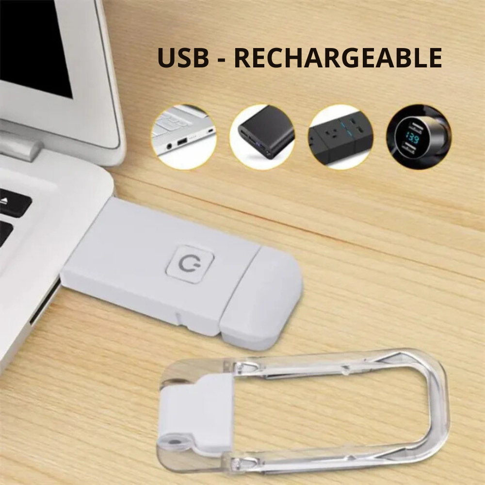 BowLift | Book Reading Lights - Adjustable LED Clip-on Rechargeable Book Light, USB Powered for Reading in Bed, Best for Bookworms and Kids