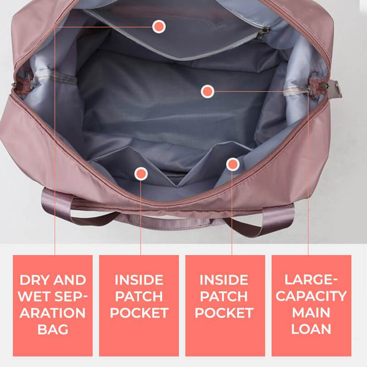 BowLift | Dry and wet divider double-layer travel bag