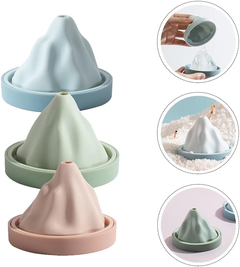 Reusable Silicone Snow Mountain Iceberg Ice Cube Mold with Lid | Bowlift